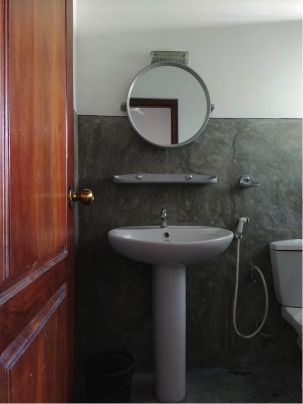Clean modern bathroom facilities