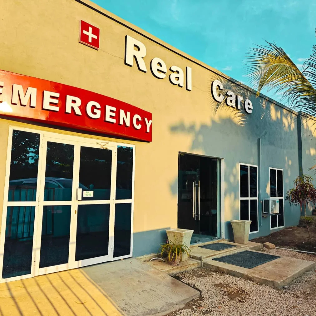 Entrance to Real Care Hospital in Nungwi, Zanzibar, Tanzania