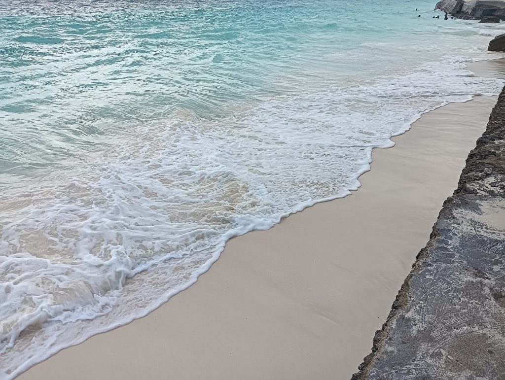 White sand beach on the northern coast of Zanzibar