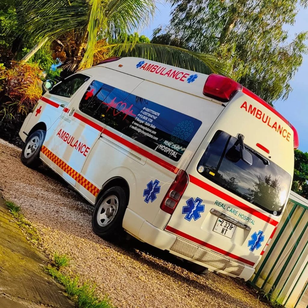 Ambulance at Real Care Hospital in Nungwi, Zanzibar
